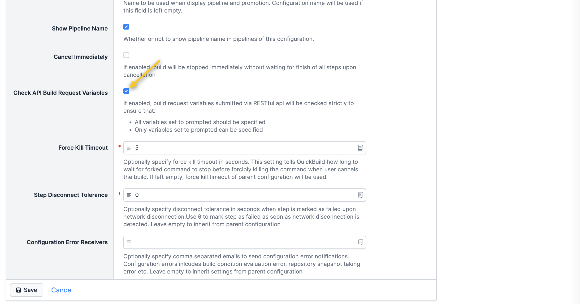 artifact cleanup condition